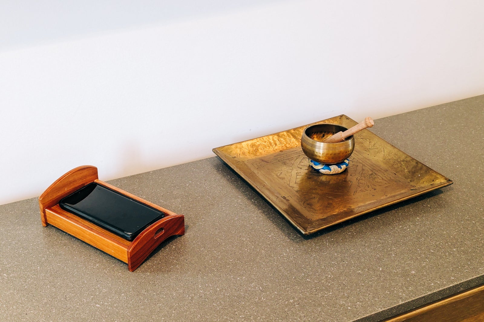 Miraval Austin room cell phone bed