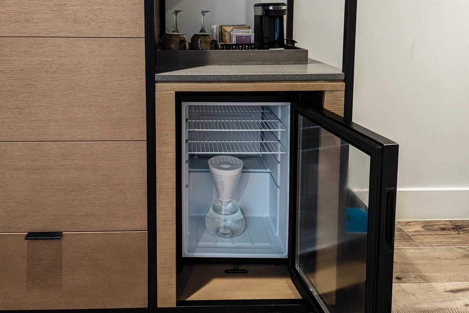 Miraval Austin room water filter