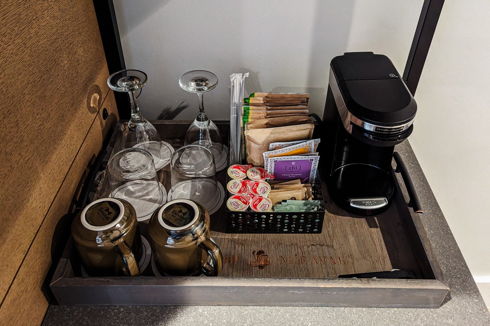 Miraval Austin room drinks