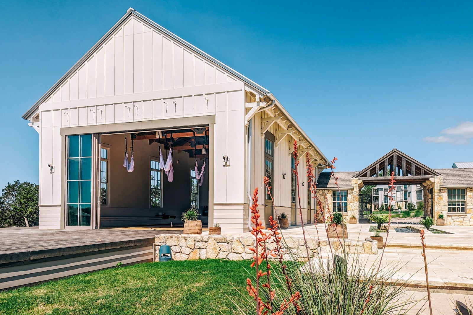 Miraval Austin yoga barn