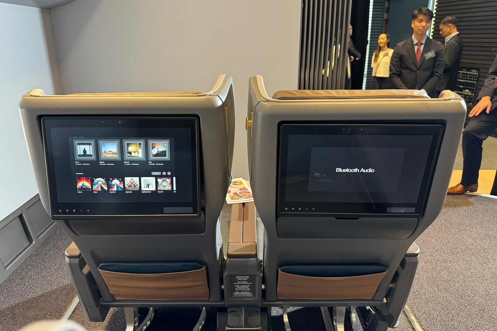 Cathay Pacific premium economy seats screen 2
