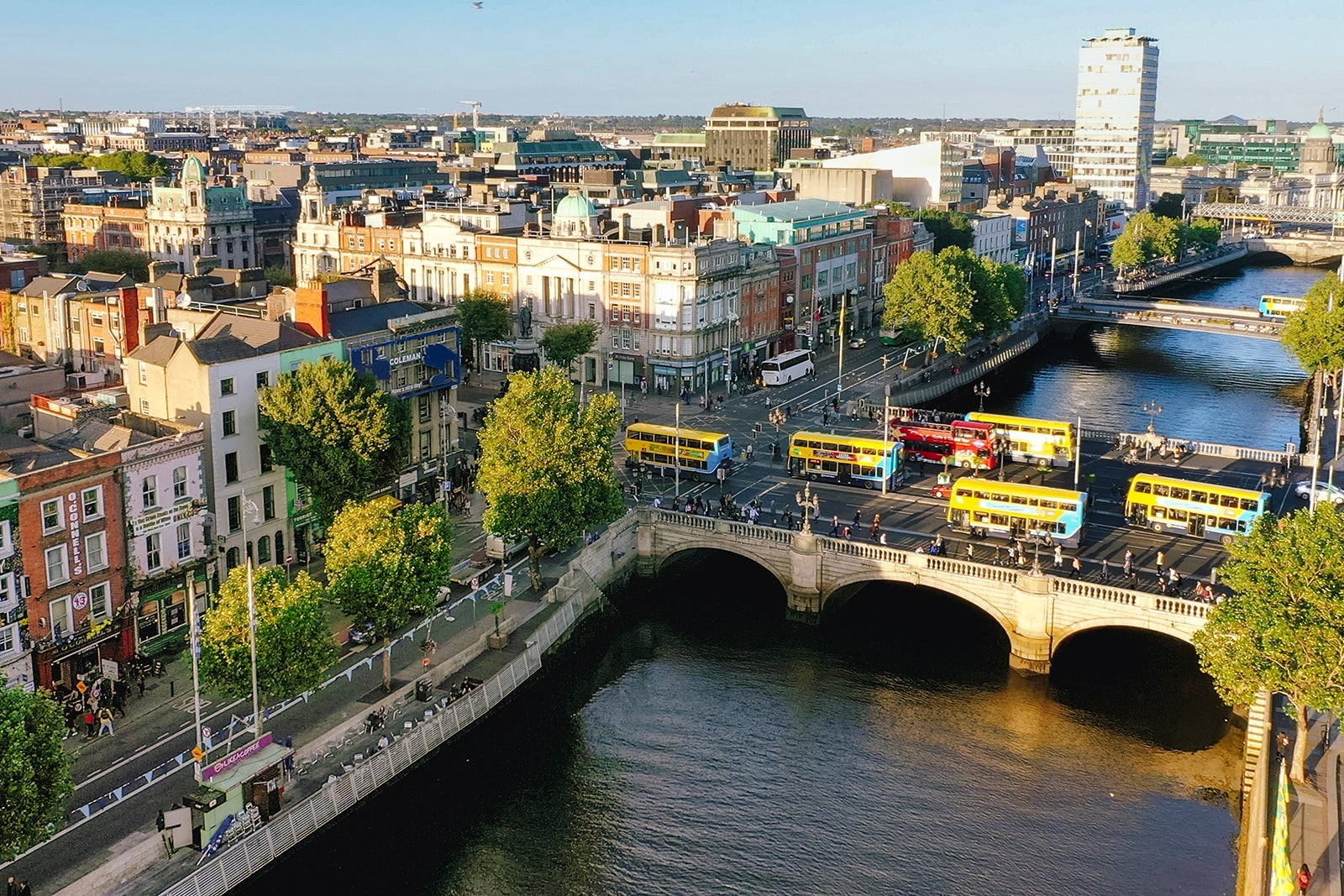 A view of River Liffey which runs through Dublin