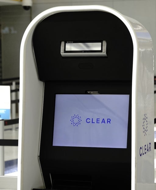 A Clear koisk at Los Angeles International Airport