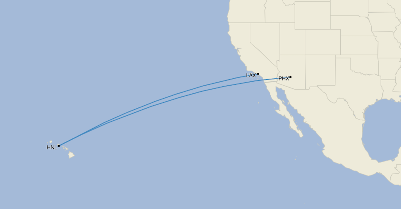 Dreamliner routes starting in May for Hawaiian Airlines. CIRIUM