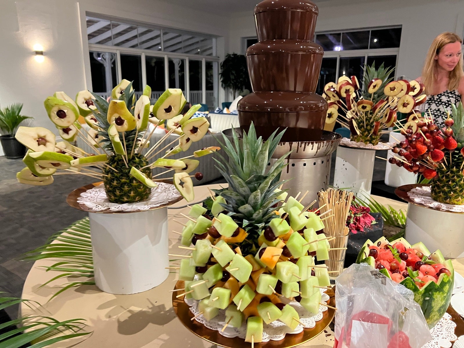 Dessert buffet at Coconut Bay Beach Resort Spa St. Lucia