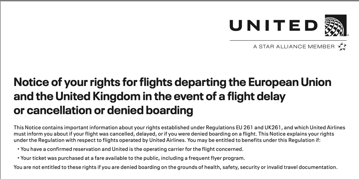 Eu261 Rerouting Trying to get EU 261 compensation on United? Be prepared to make some ...