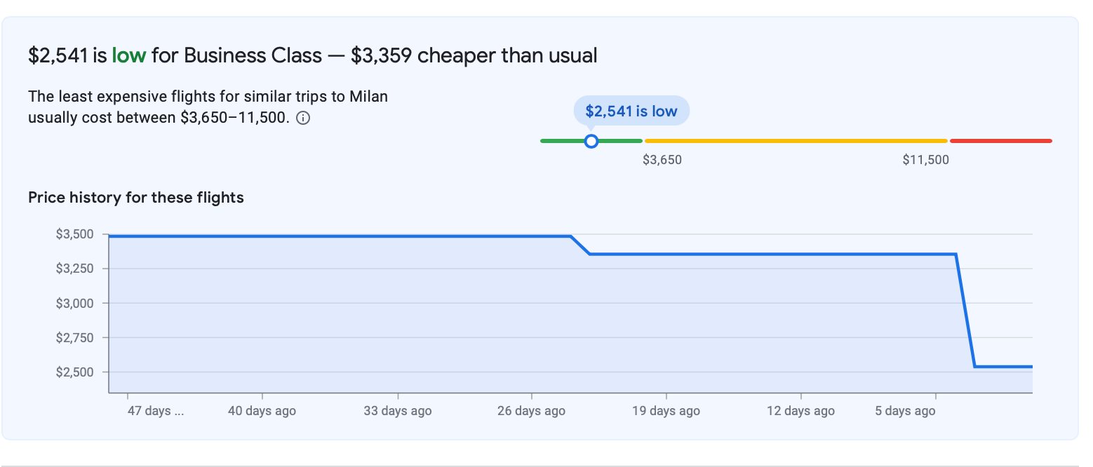 google flights screenshot