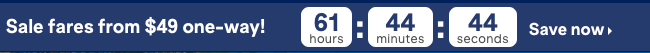 screenshot of JetBlue Hit Refresh sale