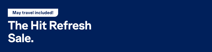 screenshot of JetBlue Hit Refresh sale