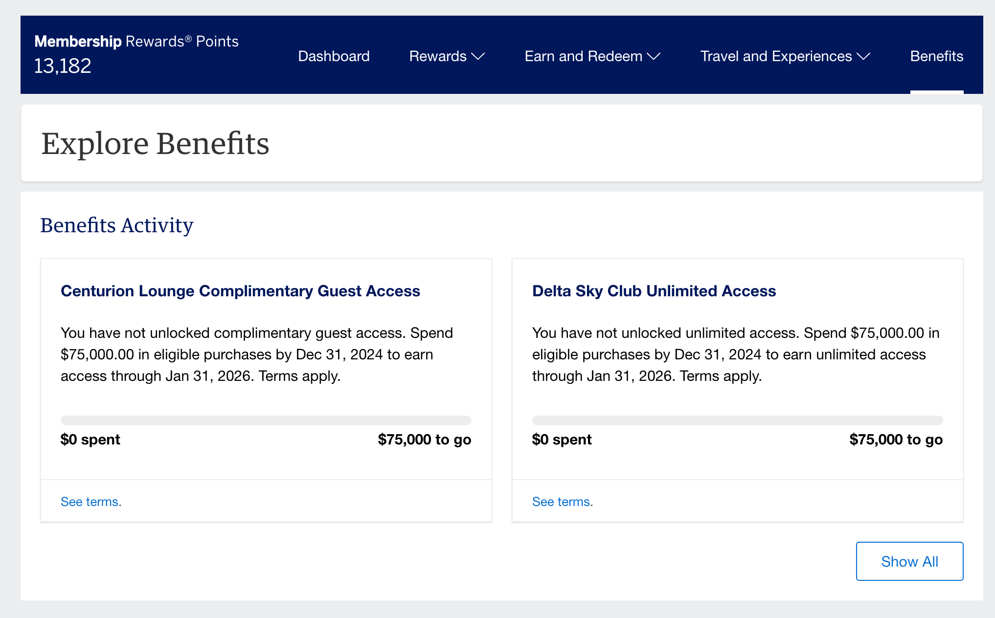 Benefits on Amex Biz Platinum