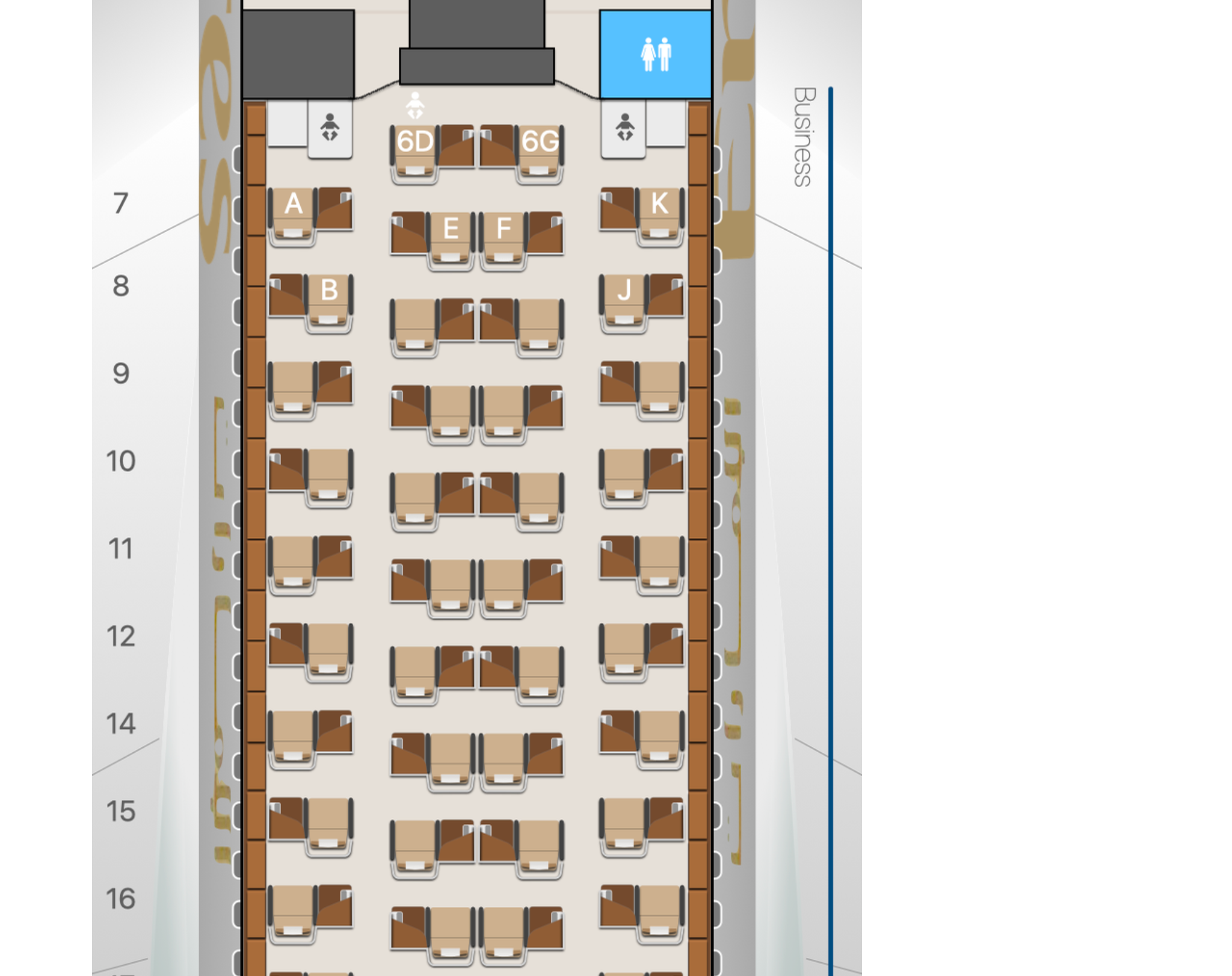 airplane seat map