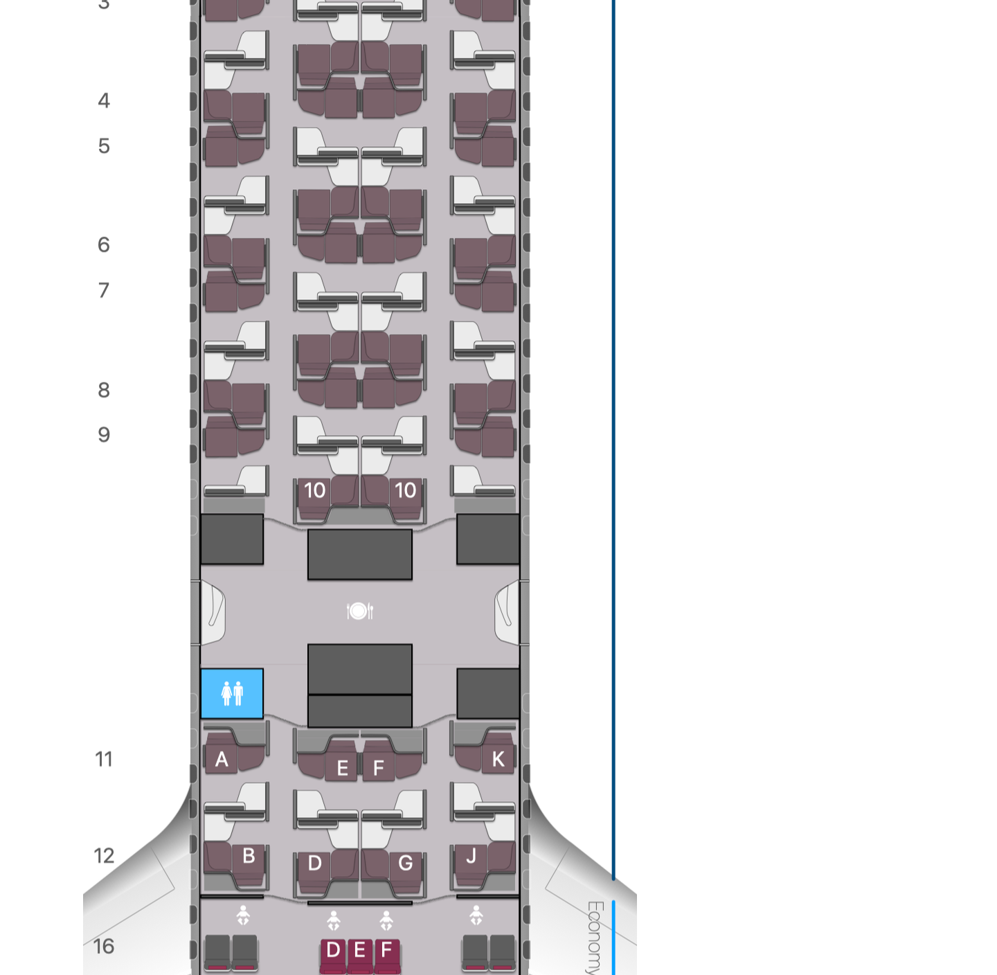 airplane seat map