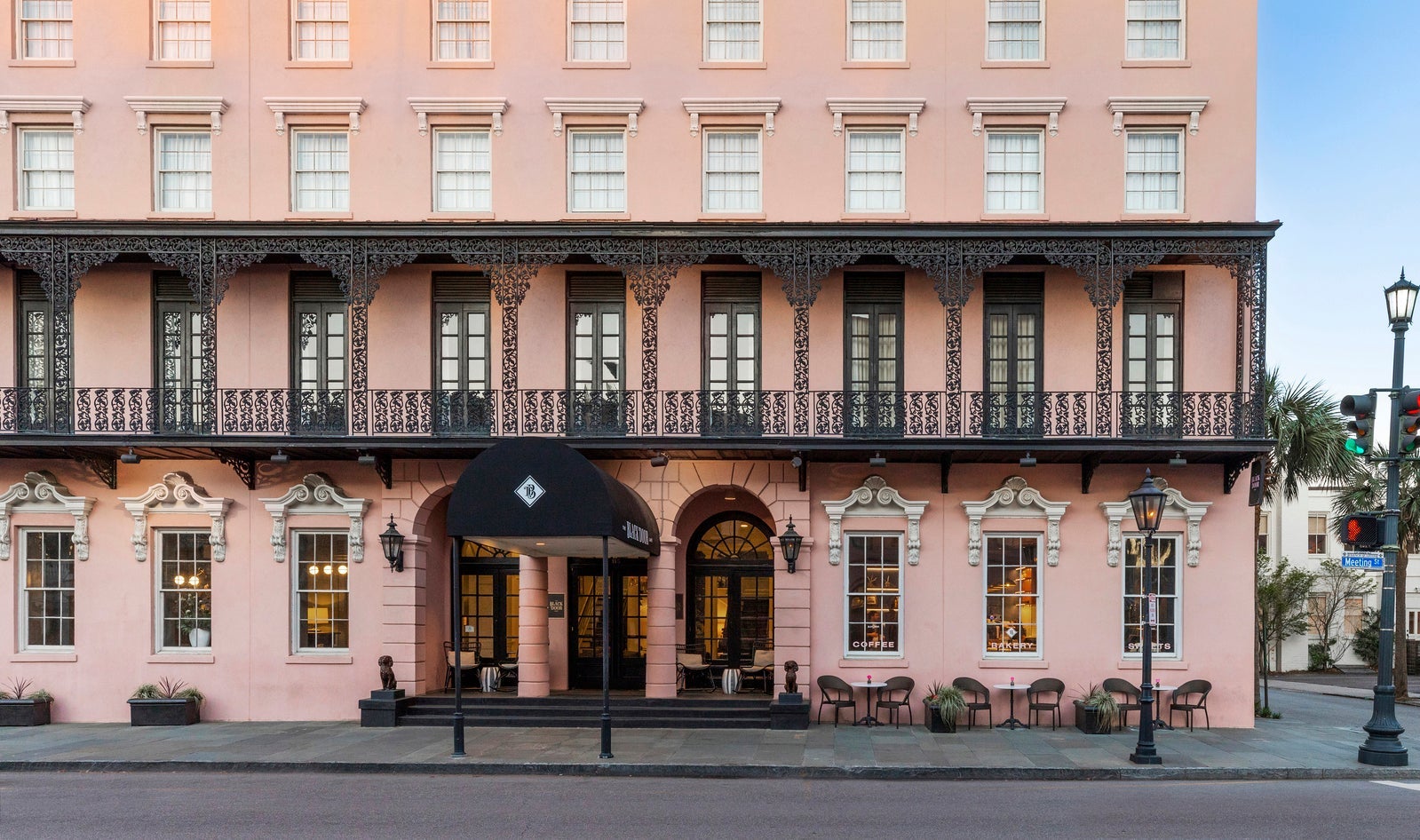 Entrance of Mills House in Charleston