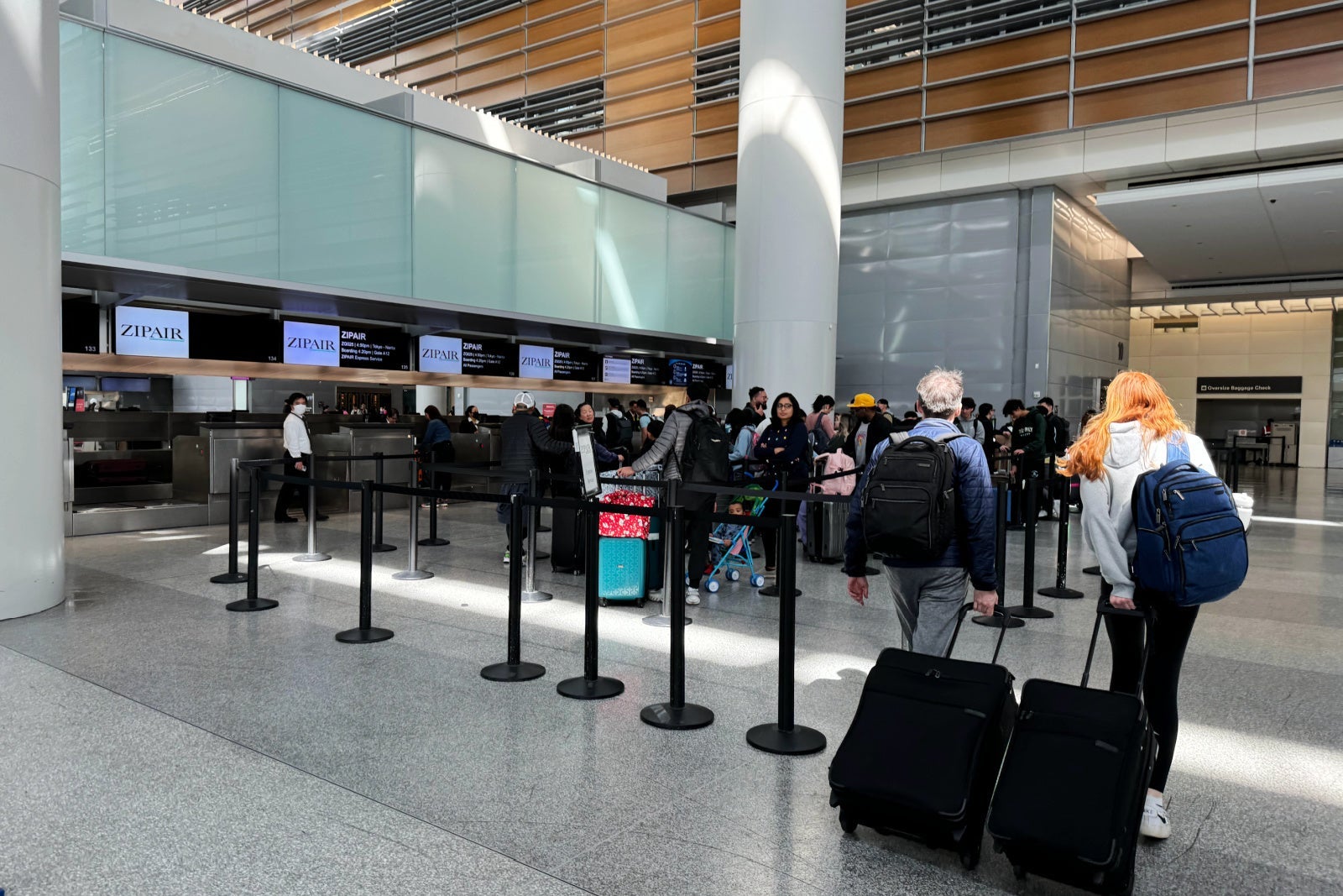 ZIPAIR Counters at SFO Airport