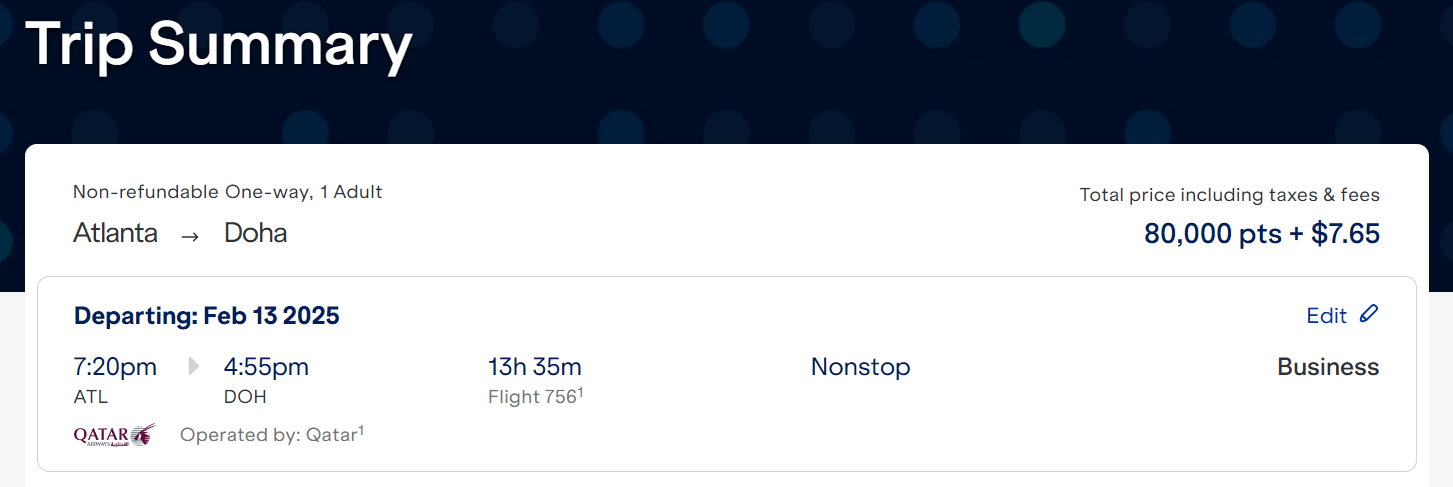 Book QSuite through JetBlue