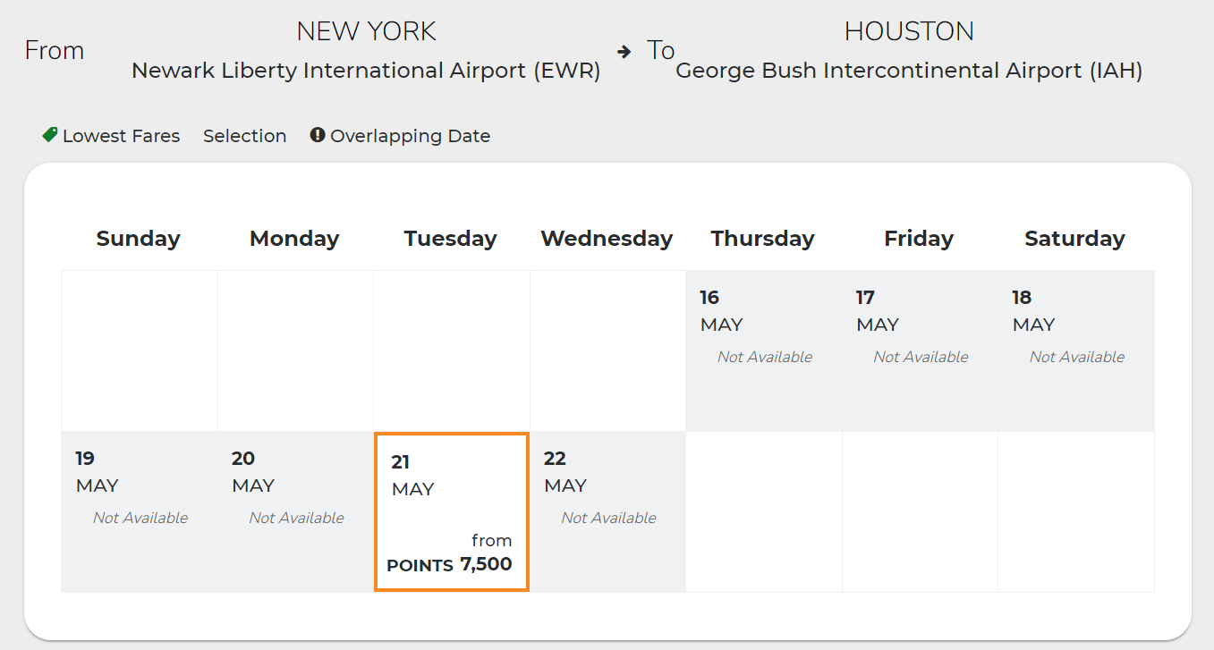 Air India award flight on United