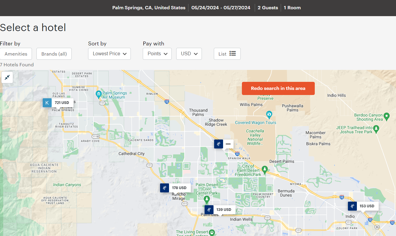IHG hotels in Palm Springs