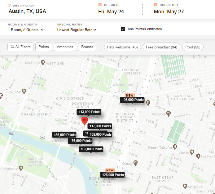 Marriott hotels in Austin