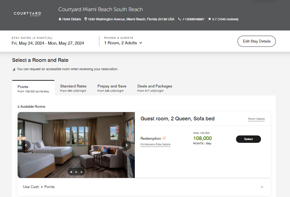 Marriott hotel in Miami