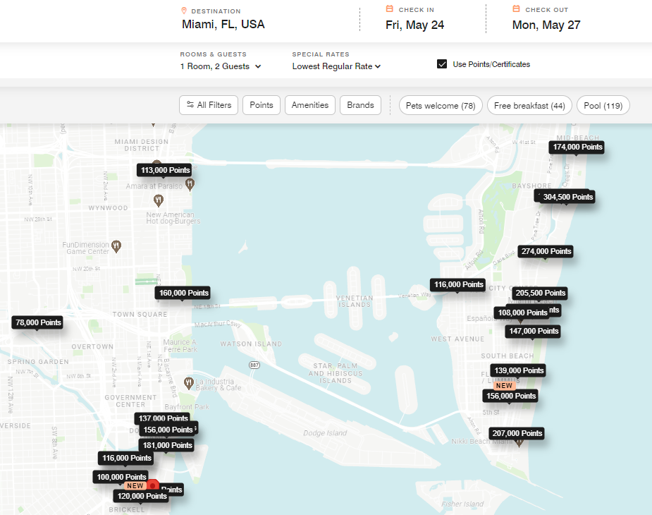 Marriott hotels in Miami