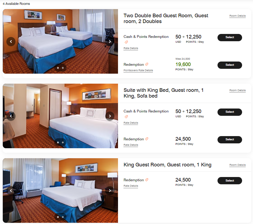 Marriott PointSavers award