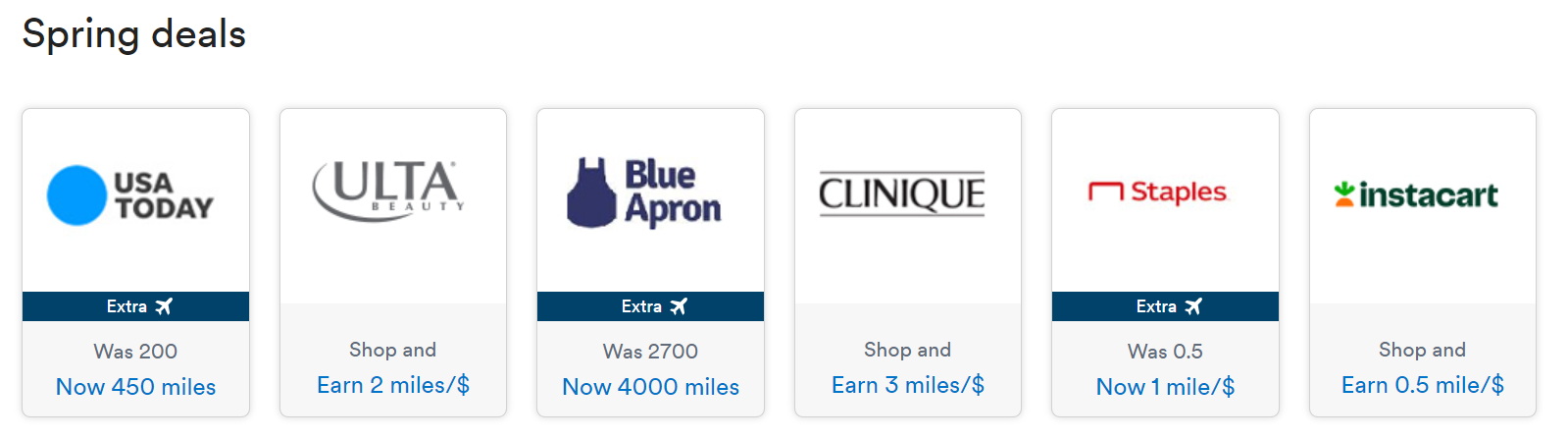 Alaska Mileage Plan Shopping deals