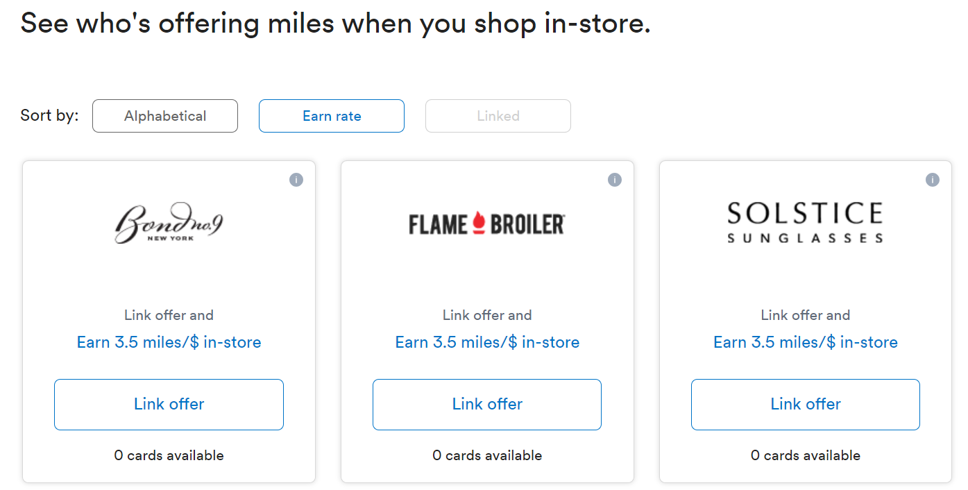 Alaska Mileage Plan Shopping in-store offers