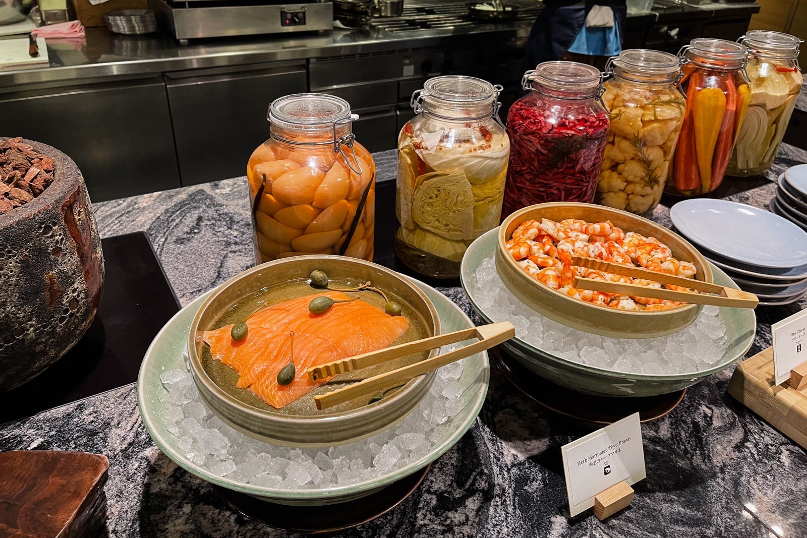Kyoto Bistro buffet salmon Park Hyatt Kyoto