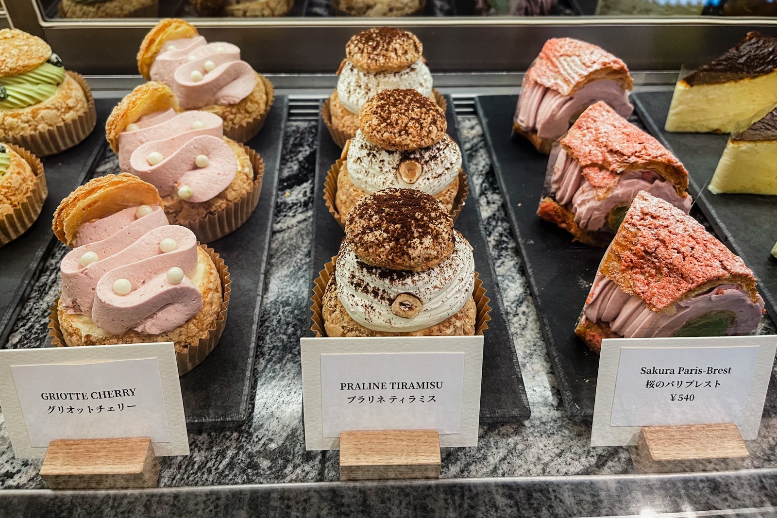 desserts to-go at Kyoto Bistro - Park Hyatt Kyoto