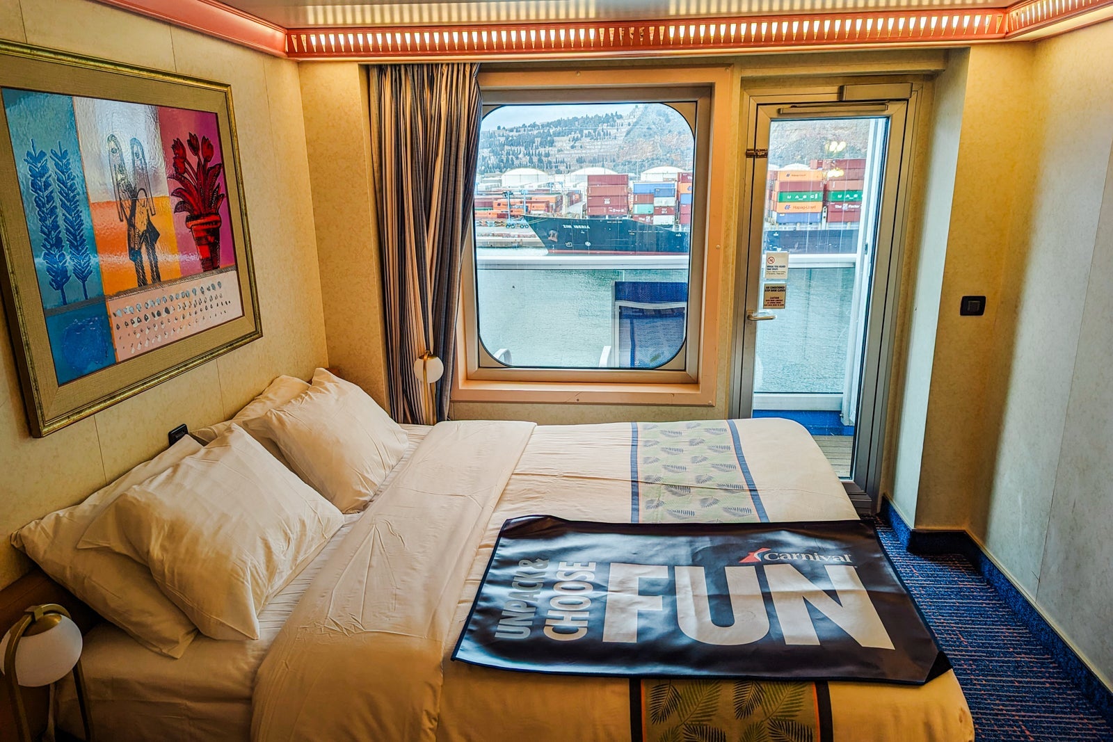 Balcony room on Carnival Glory