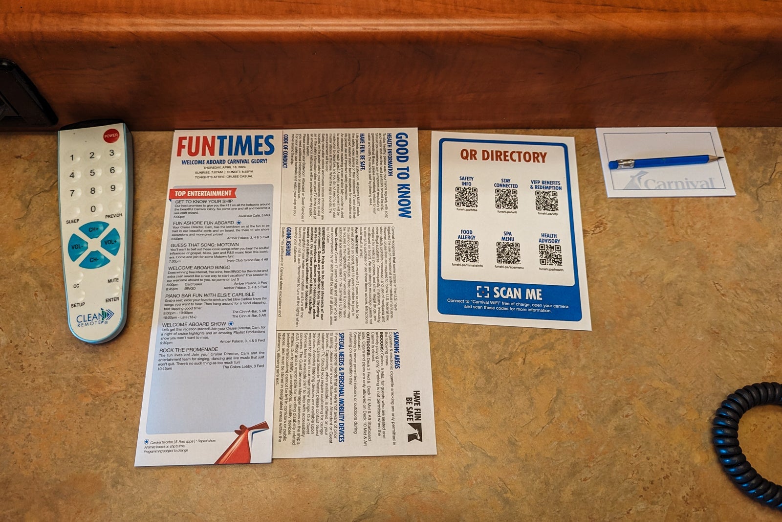 Carnival Glory cabin cruise info