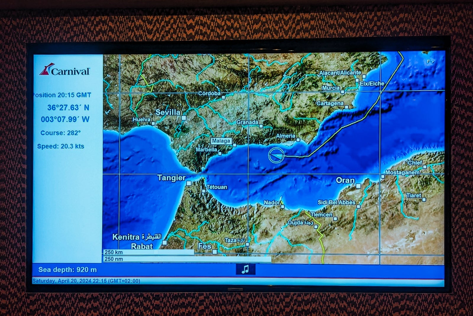 Carnival Glory Deck 5 promenade map