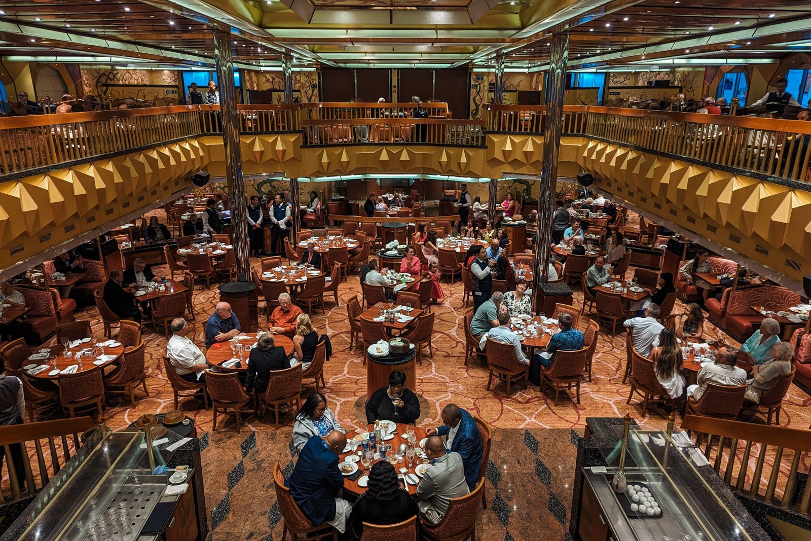 Main dining room on Carnival Glory