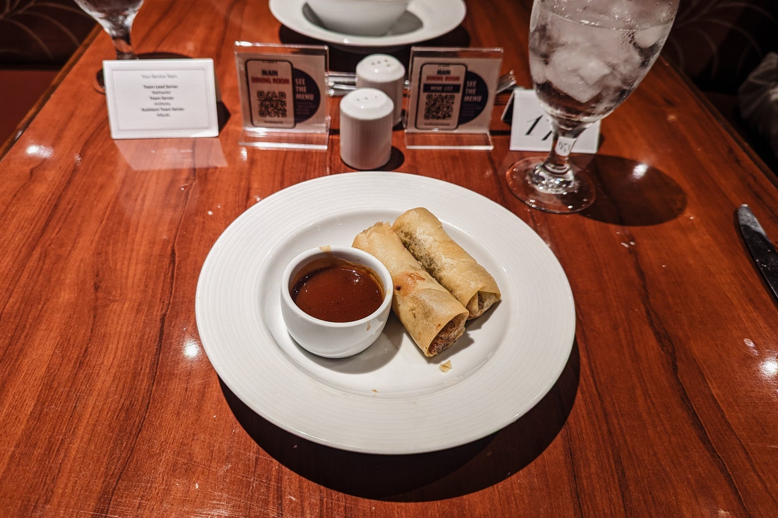 Carnival Glory appetizer