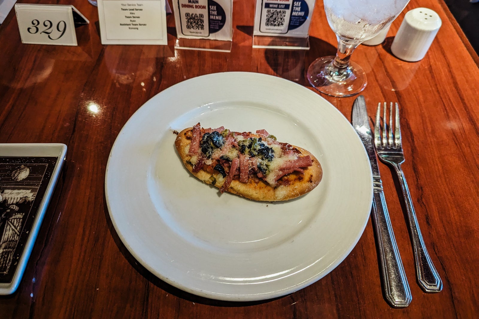 Carnival Glory appetizer