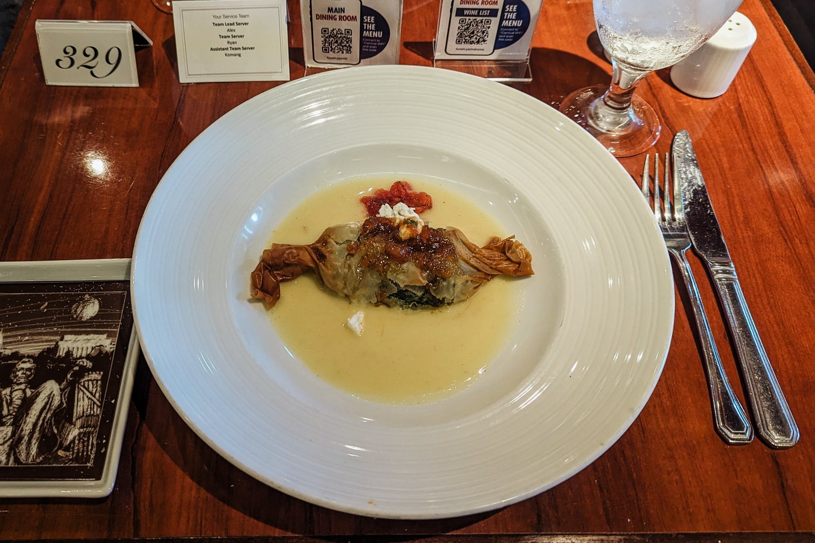 Carnival Glory appetizer