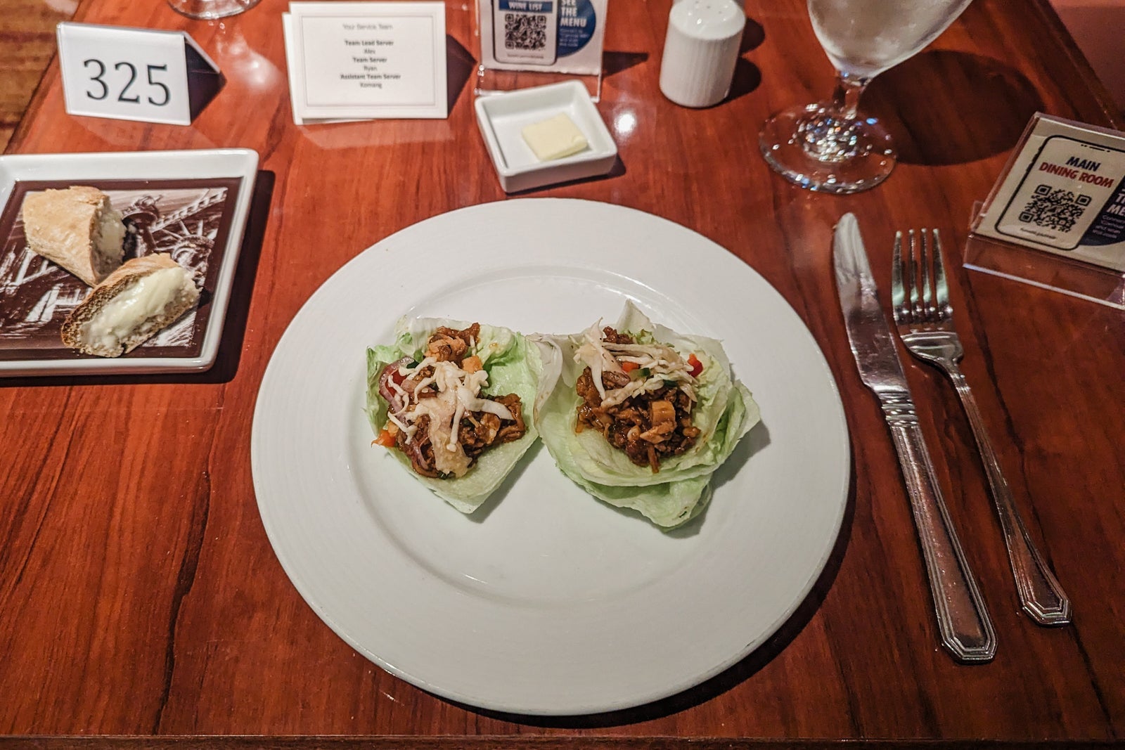 Carnival Glory appetizer