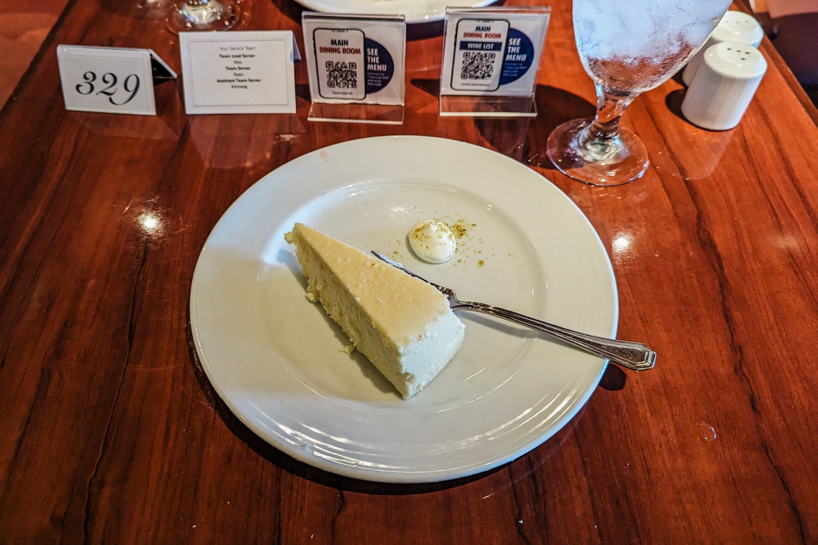 Carnival Glory dessert