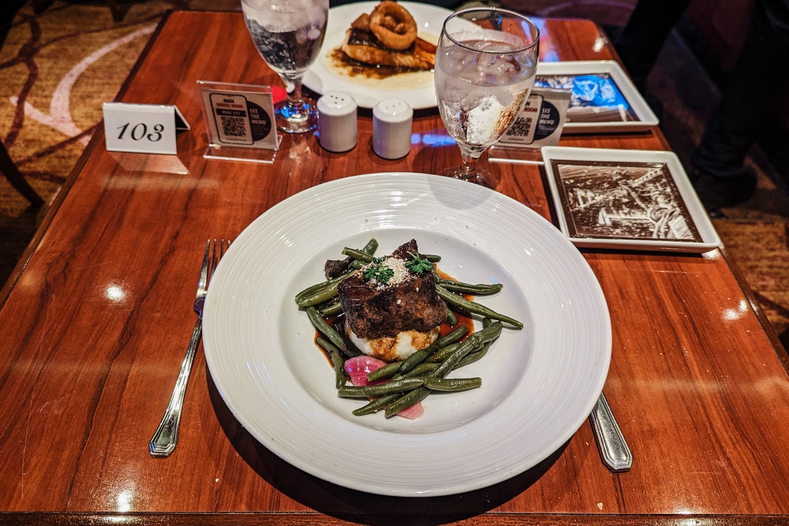 Carnival Glory main dish