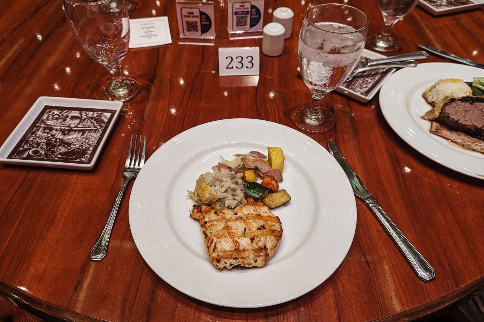 Carnival Glory main dish