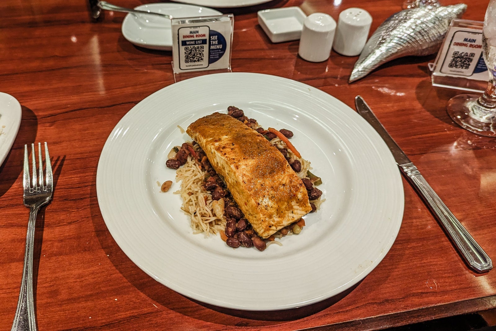 Carnival Glory main dish