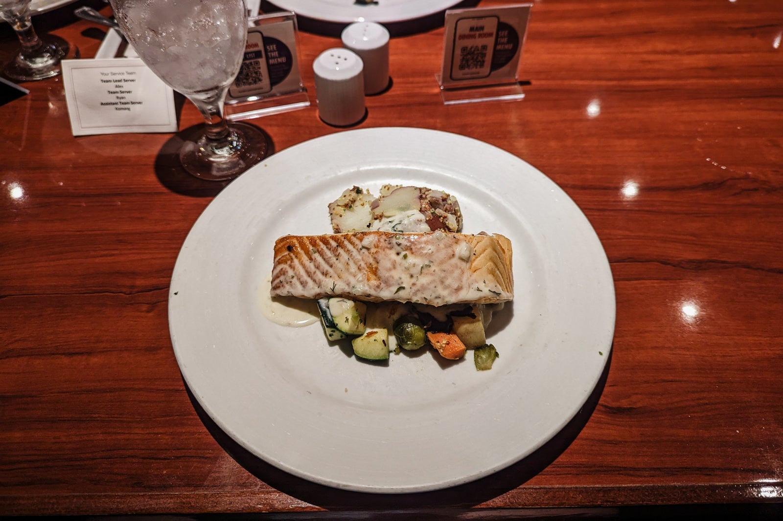 Carnival Glory main dish