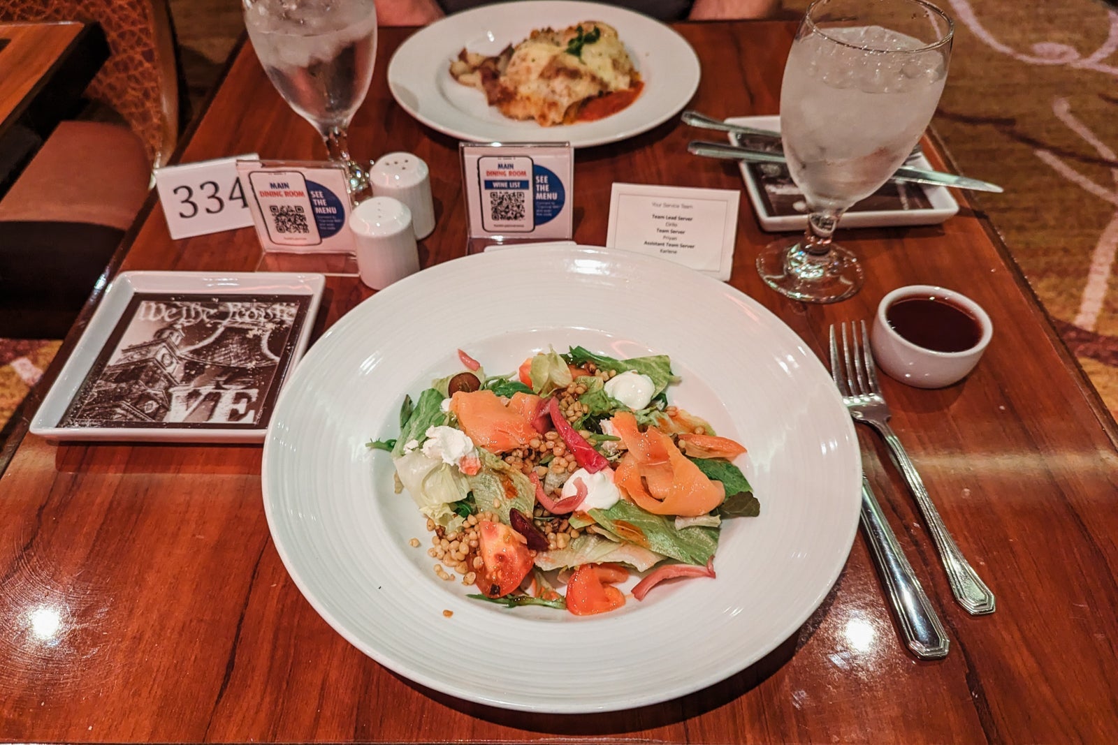 Carnival Glory main dish