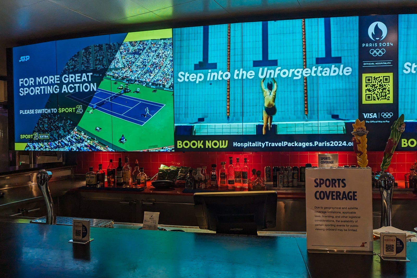 Carnival Glory Heroes sports bar