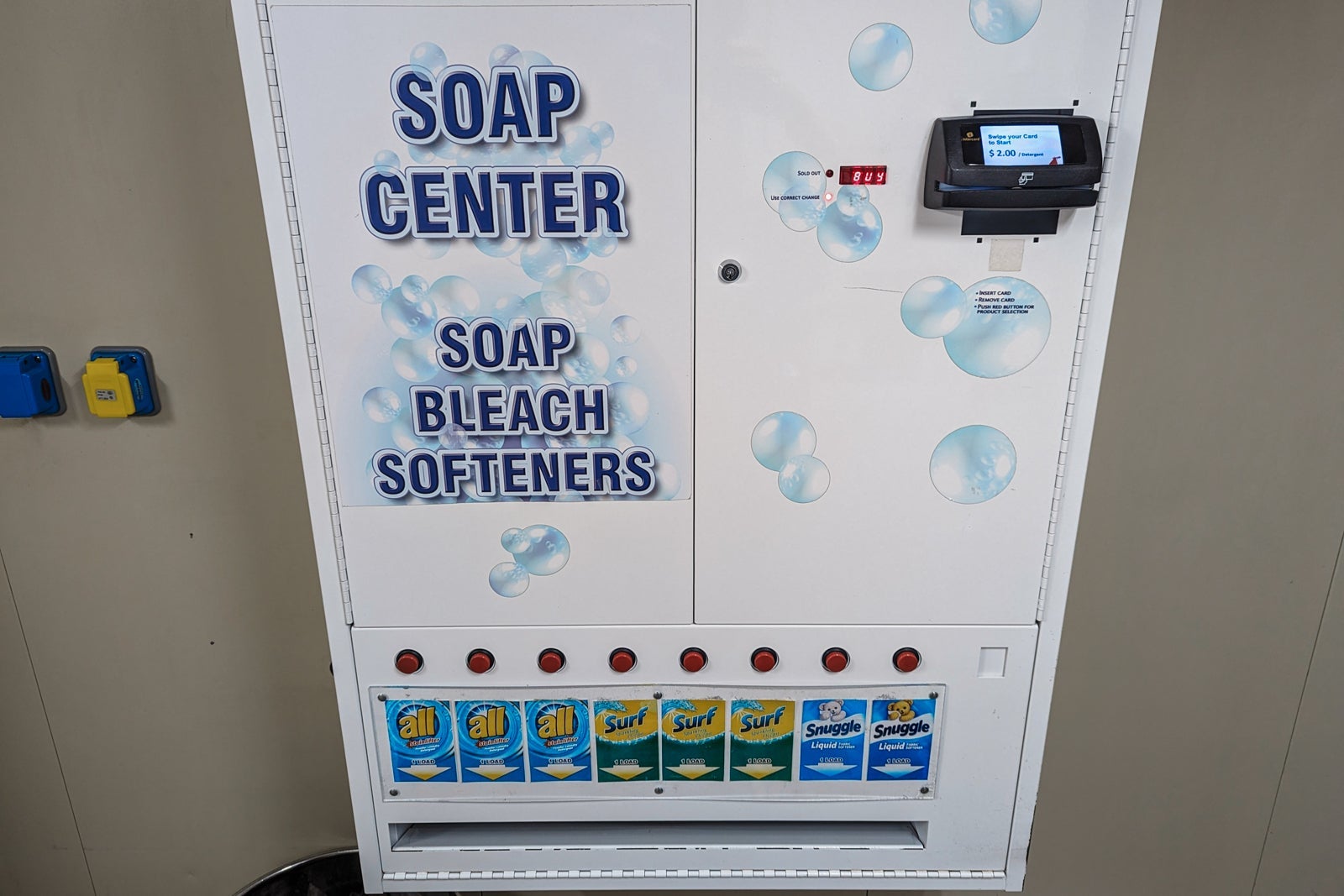 Carnival Glory self-serve laundry