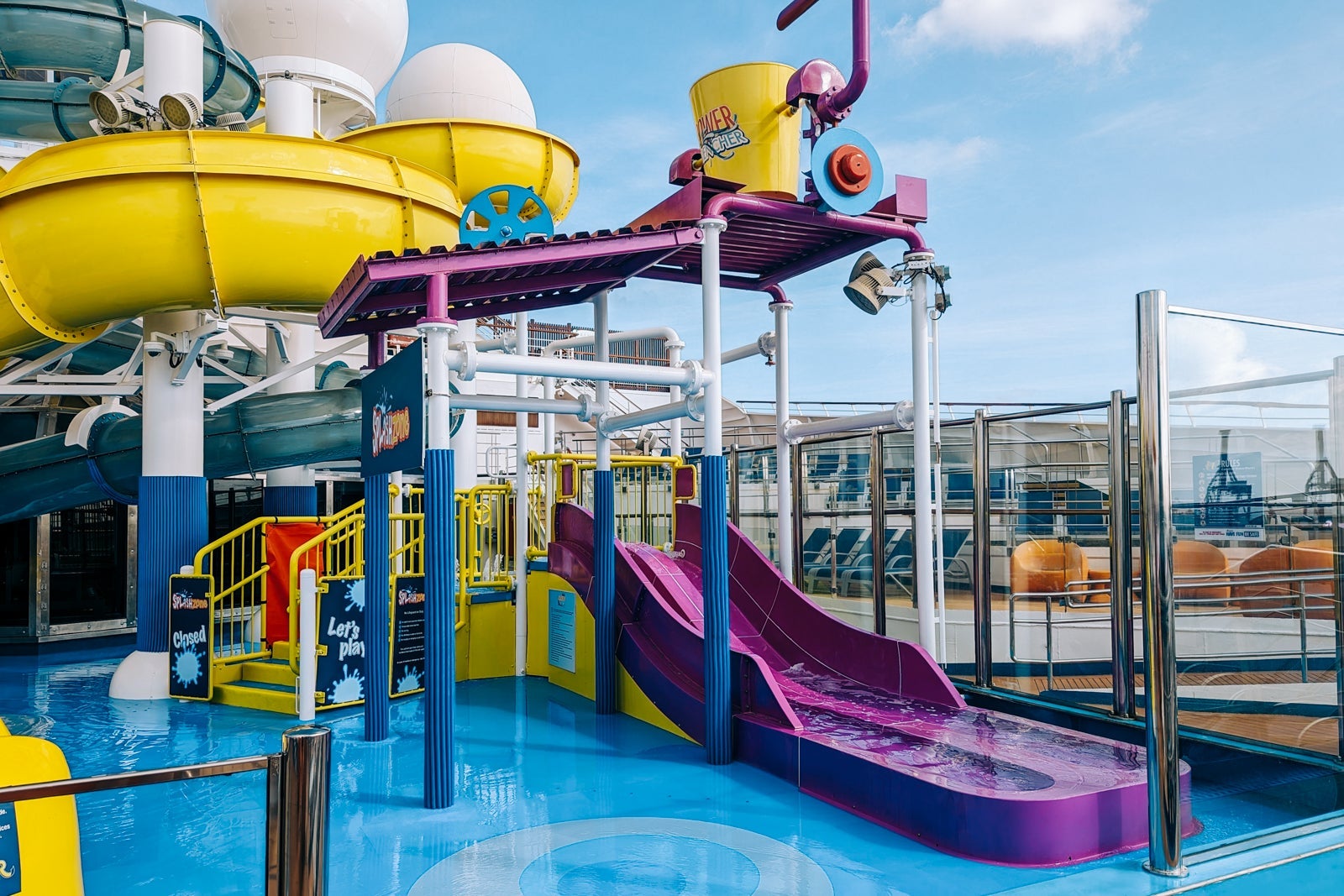Carnival Glory pool slides