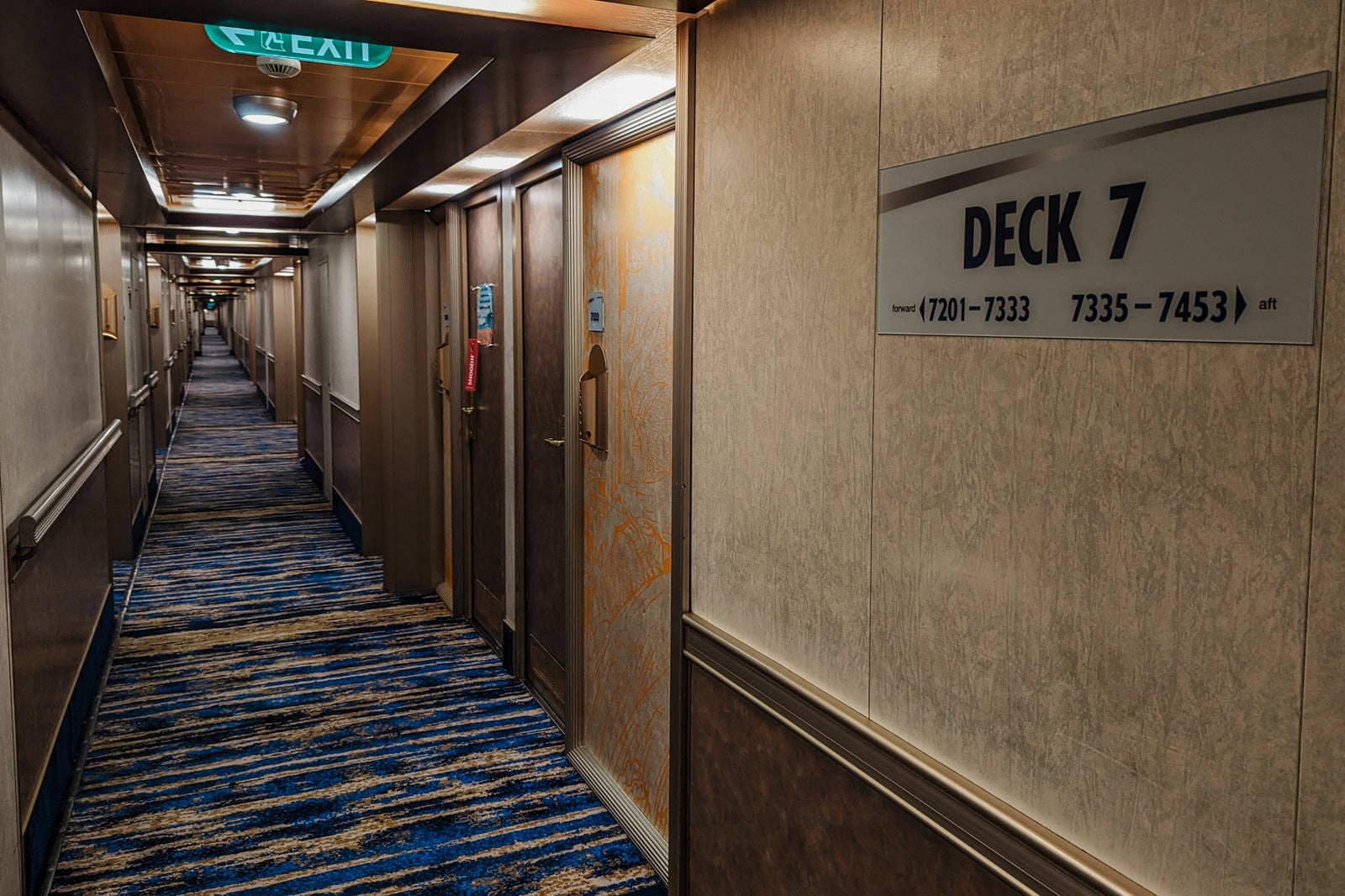 Carnival Glory ship signage