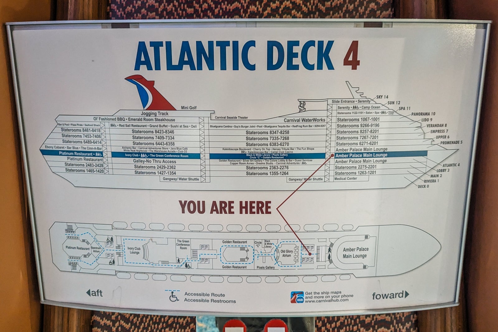 Carnival Glory ship signage