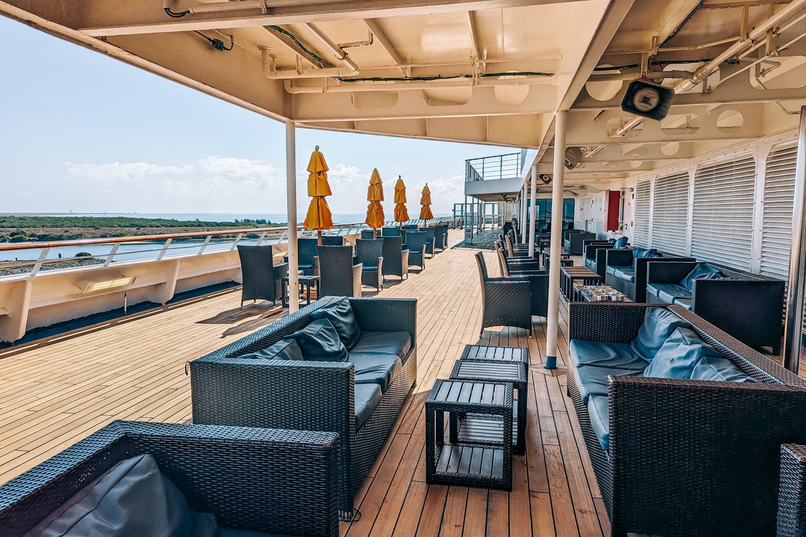 Carnival Glory outdoor smoking area