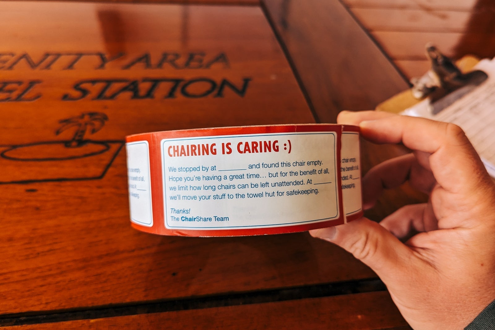 Carnival Glory no chair saving